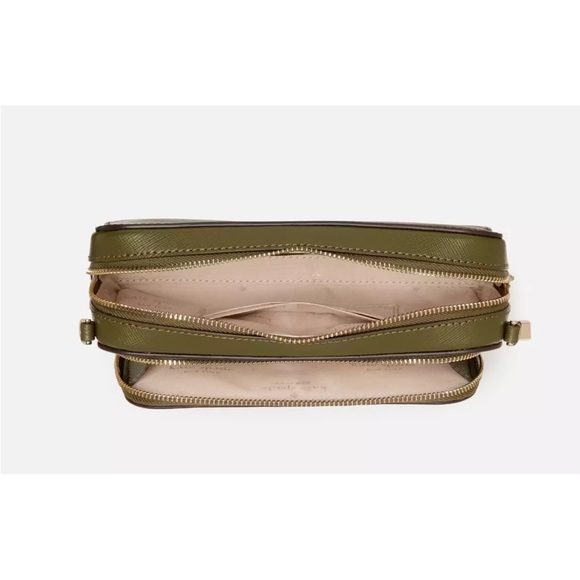 New Kate Spade Staci Dual Zip Around Crossbody Seaweed - Picture 4 of 5